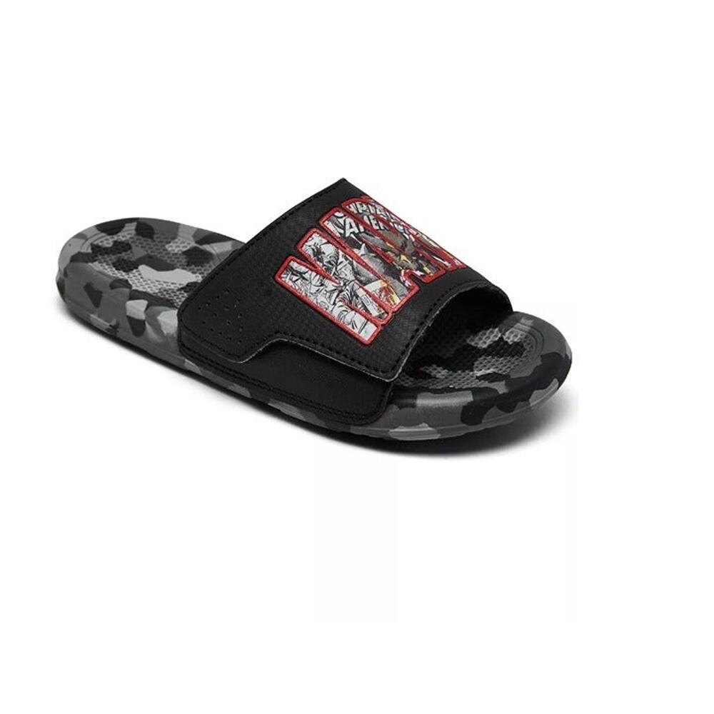 Marvel Captain America Sandals Stay Put Closure  Medium Size 13/1 Grey NWT